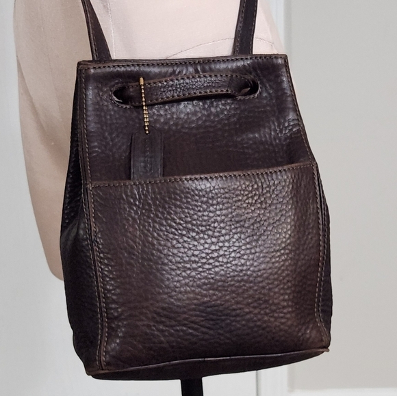 Vintage Coach Sonoma Drawstring Leather Crossbody Bag - Picture 1 of 13